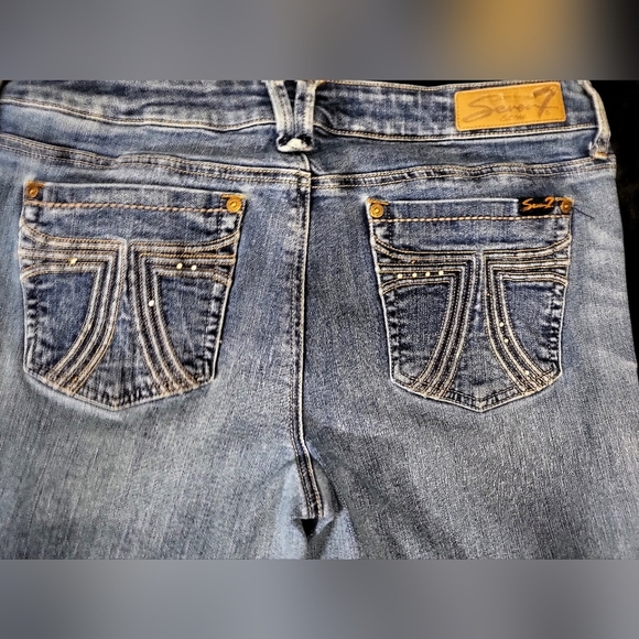 Seven - Womens Bootcut Medium Blue Jeans - Size 12 - Picture 2 of 9